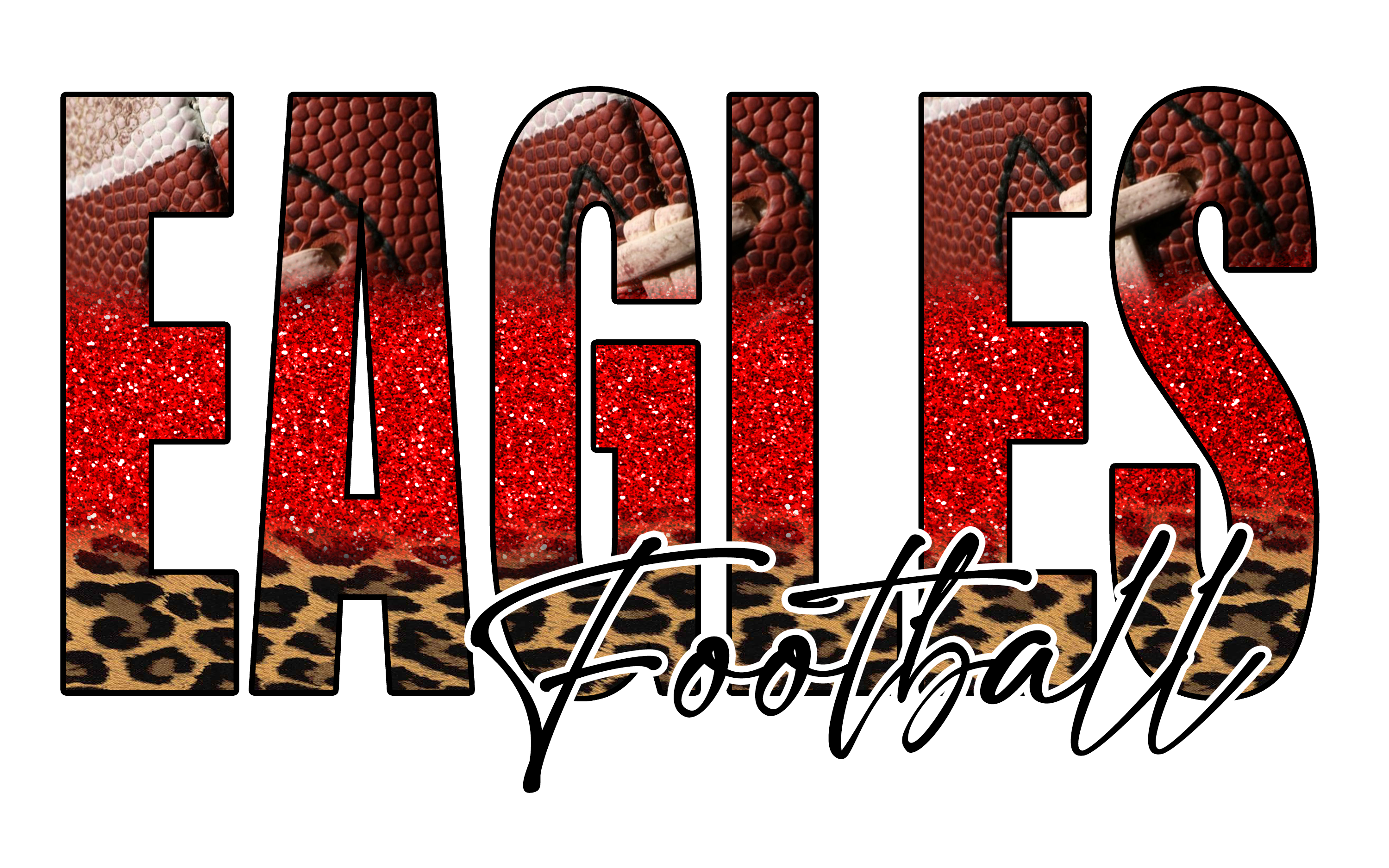 Eagles Football Leopard Tee