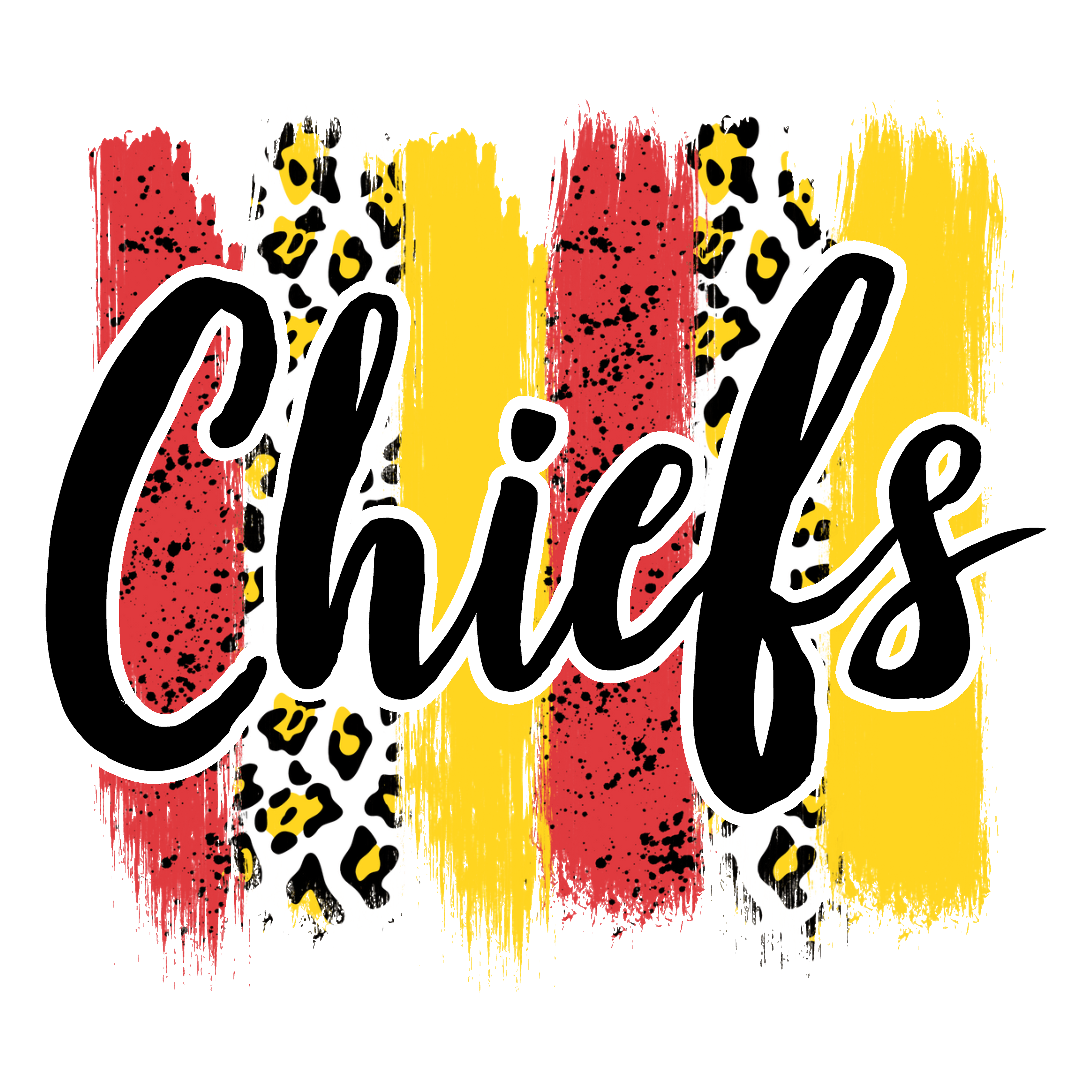 Chiefs Leopard Stripes Tee