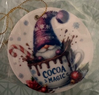 Purple Gnome Ornament