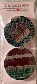 Football Gameday Car Coasters