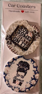 Rub Dirt On It Baseball Car Coasters