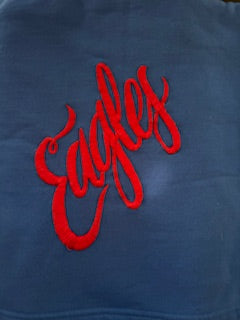 Eagles Embroidery Sweatshirt Blanket