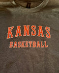 Dark Grey Kansas Basketball Crew