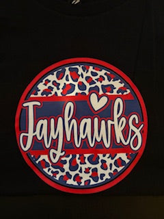 Jayhawk Circle T-shirt - Black