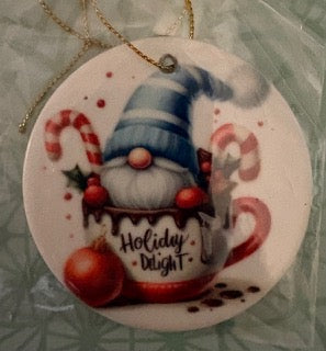 Blue Gnome 2 Ornament