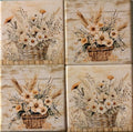 Flower Basket Coasters