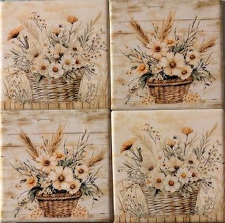 Flower Basket Coasters