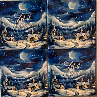 Let It Snow Coasters