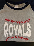 Royals 3/4 Sleeve