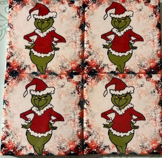 Grinch Coasters
