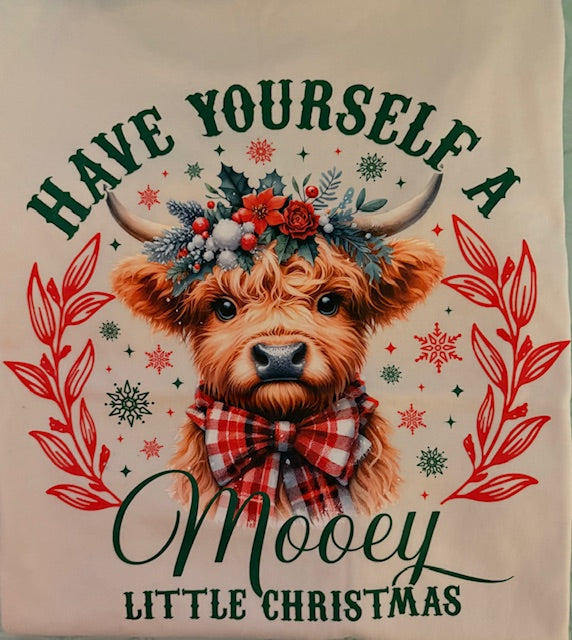 Mooey Christmas Cream Tee