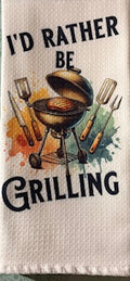 Rather Be Grilling Kitchen Towel