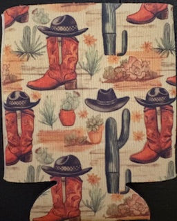 Western Boots Koozie
