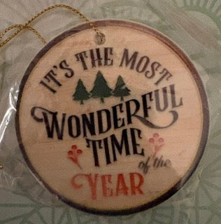 Wonderful Time of Year Ornament