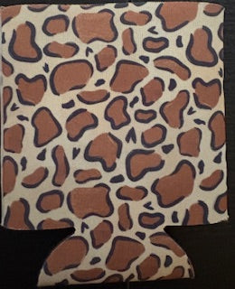 Cow Print Koozie