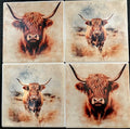 Highland Cow Coasters