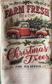 Farm Fresh Christmas Tree Kitchen Towel