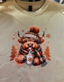 Winter Highland Cow Crew