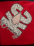 KC Leopard Sweatshirt Blanket